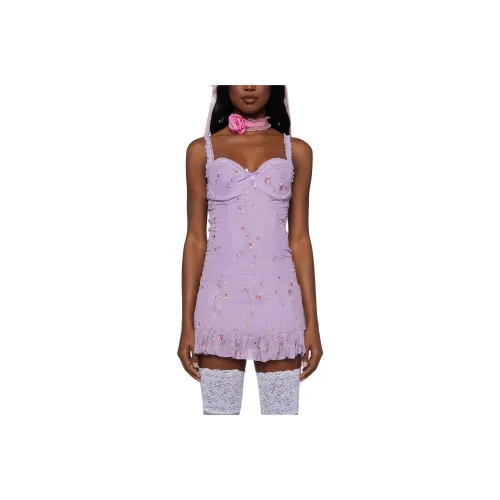 Dolls Kill Фиолетовый Женские Слиплатья