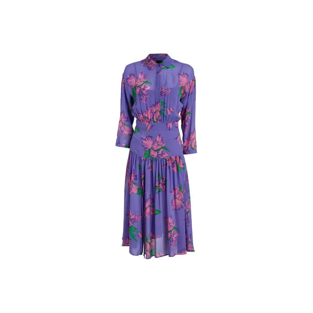 PINKO Фиолетовый Женские Длинные Платья с Рукавами