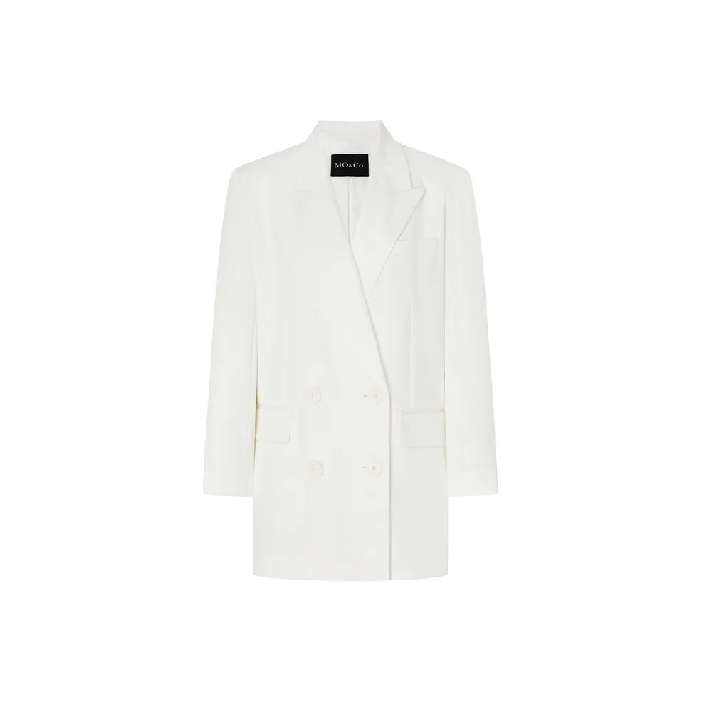 MO&CO Натуральный белый Женские Длинные Платья с Рукавами