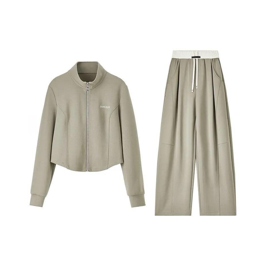 SENTUBILA Горчичный зеленый Женские Повседневные костюмы