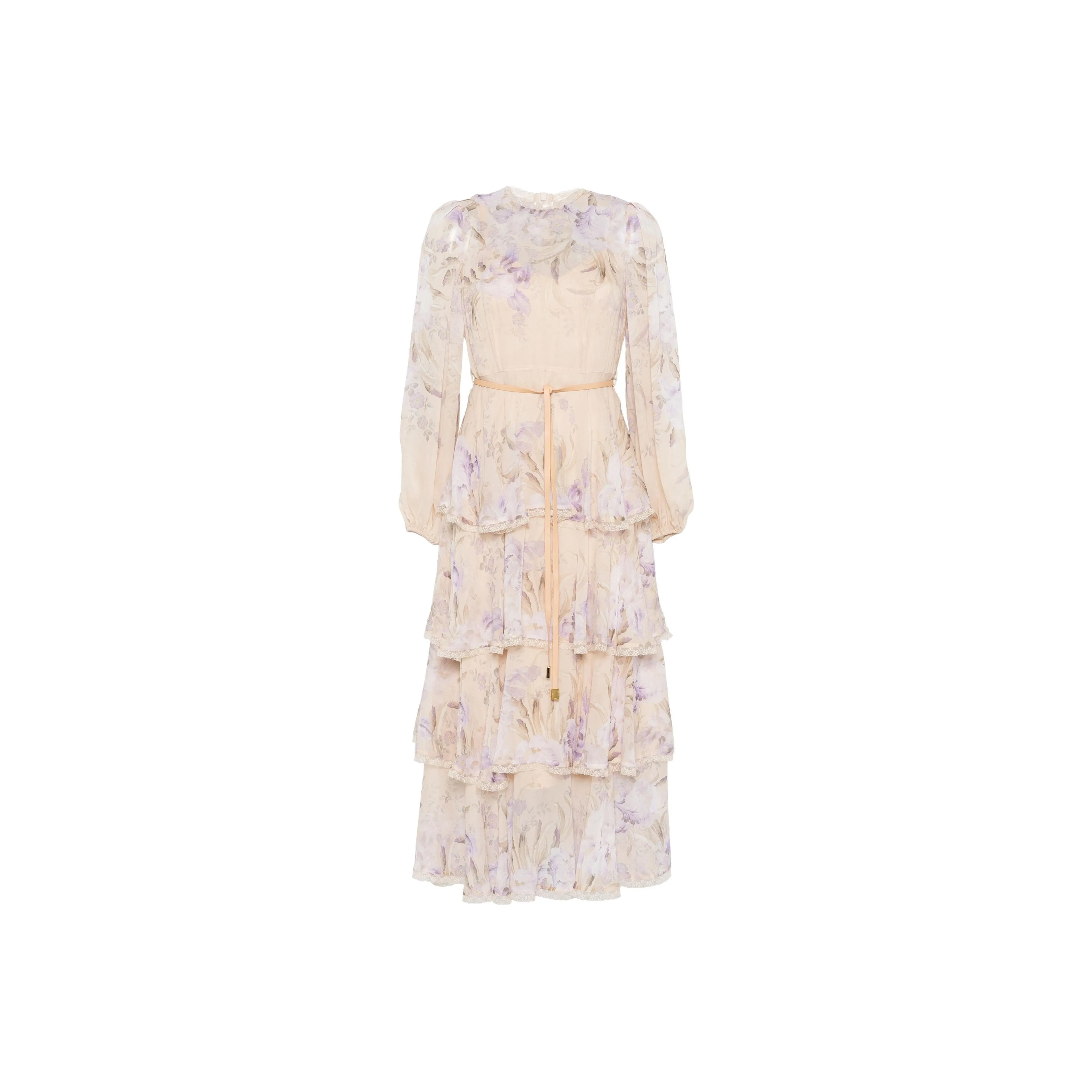 Zimmermann Eden Lace Edge Midi Dress