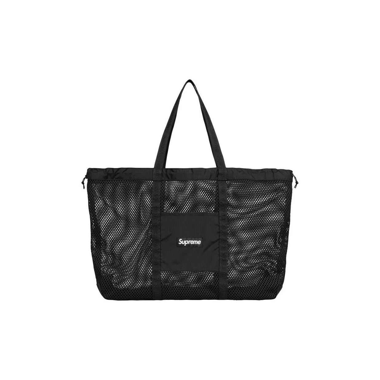 Supreme Полиэстер Тоут Сумка Сумка для покупок Сумка Мужская Черная
