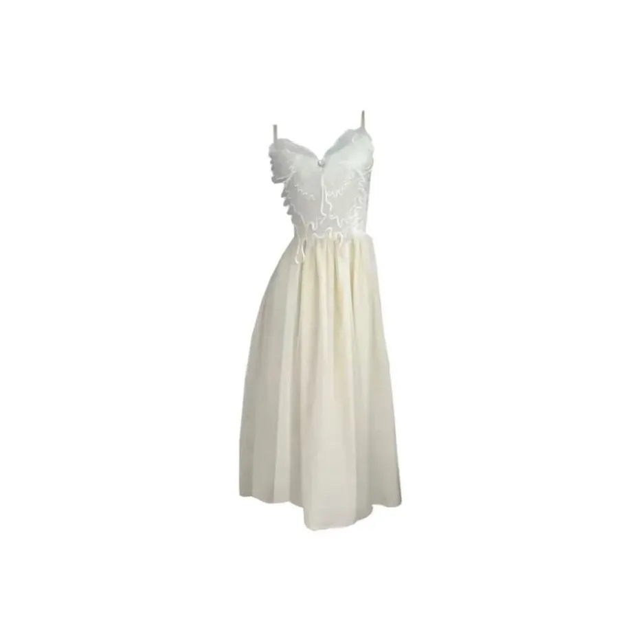 DEDY Slip Dress Women's Evening Mist Butterfly Dream