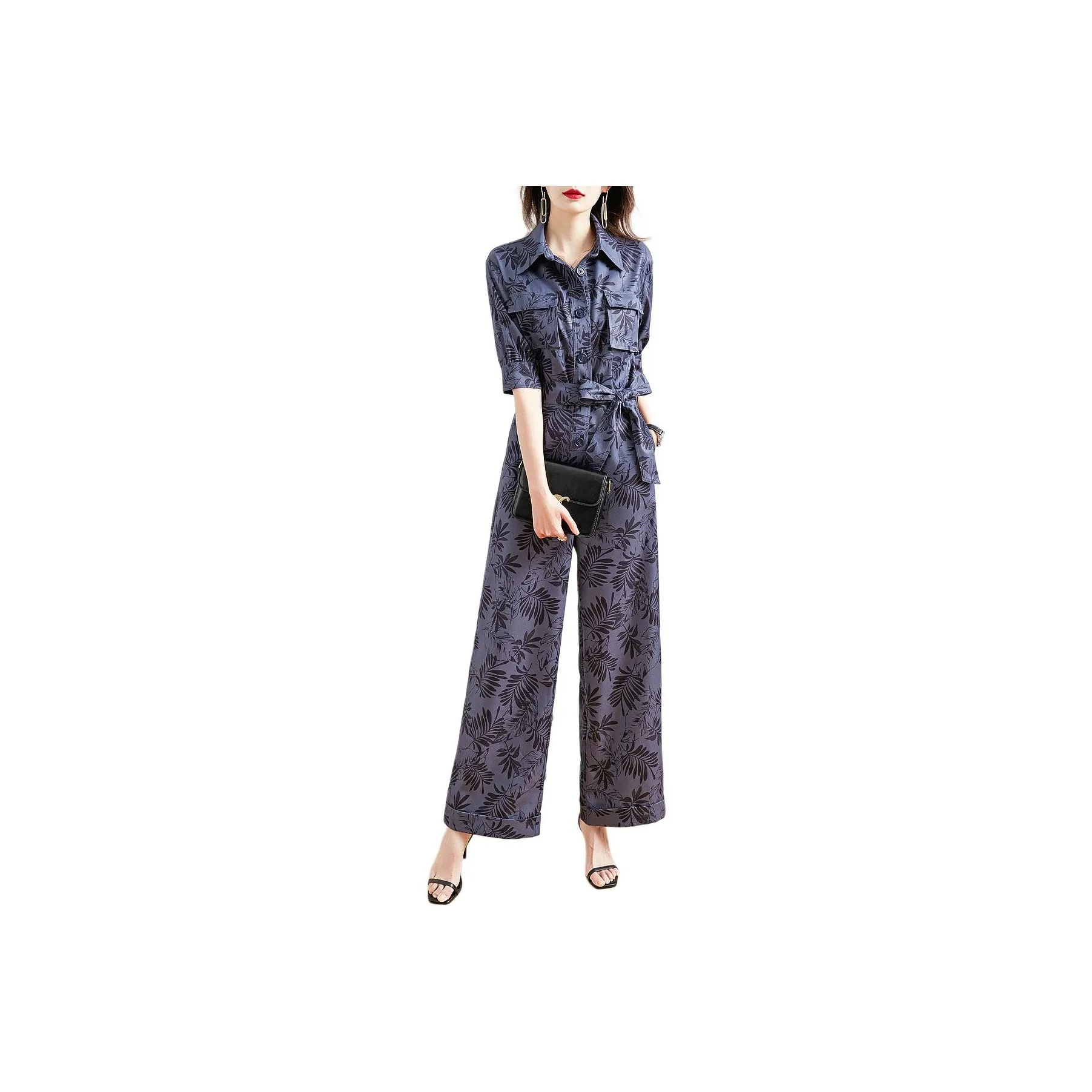 【dme】 Jumpsuit Women's Navy Blue