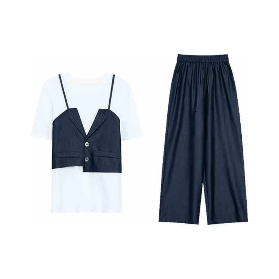 SUMU Casual Suits Women's Blue