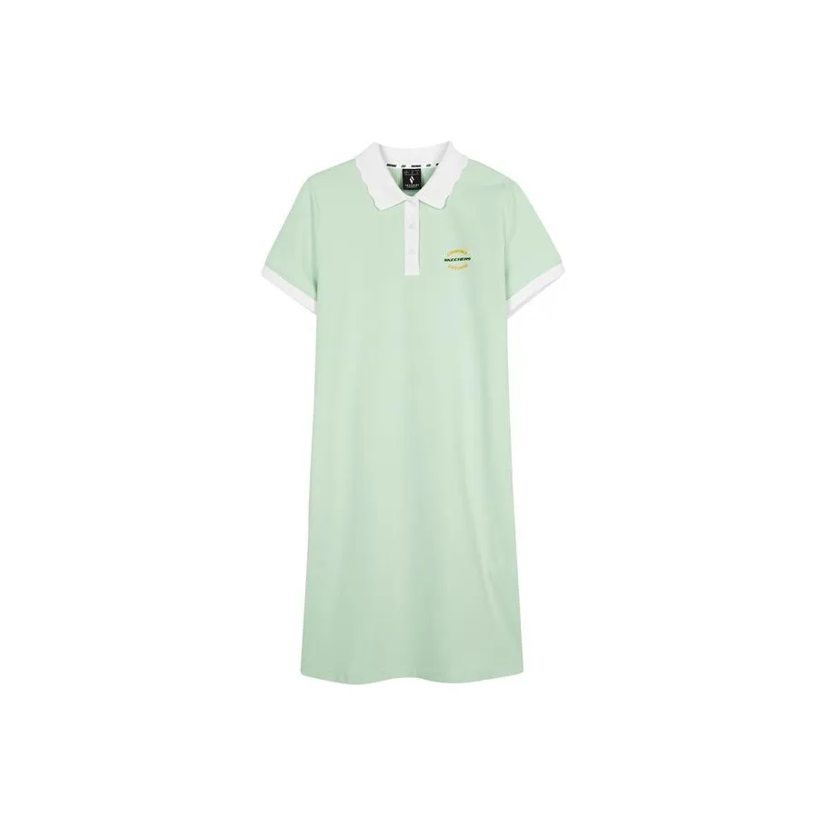 Skechers Short Sleeved Dresses Women's Lily Green