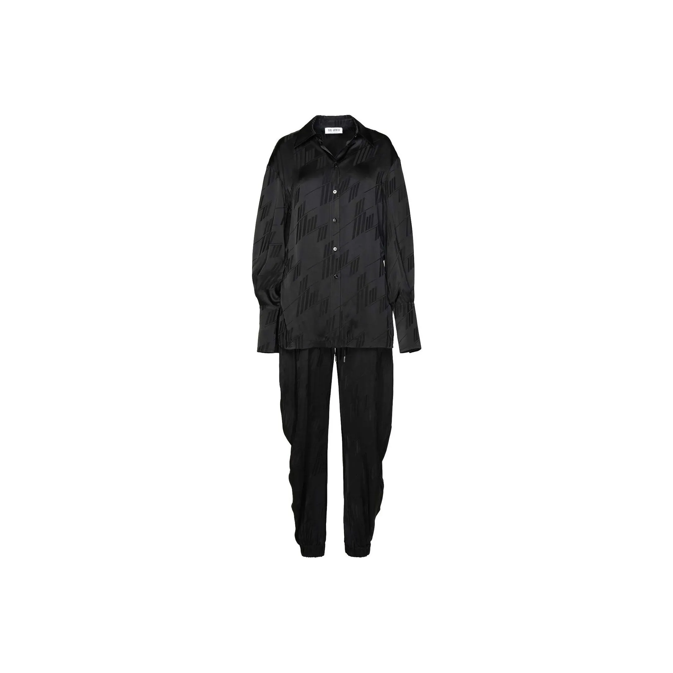 The Attico Logo Jacquard Long Sleeved Jumpsuit
