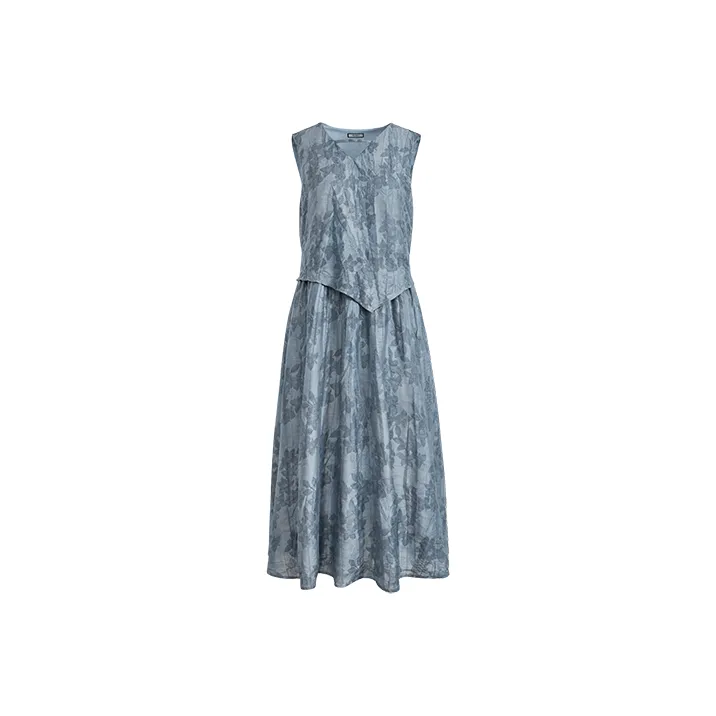 KUOSE Sleeveless Dress Women's Blue