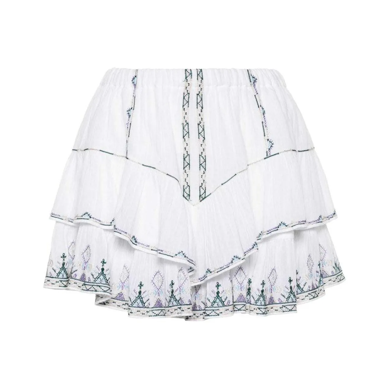 ISABEL MARANT ETOILE Jocadia Organic Cotton Ruffled Shorts