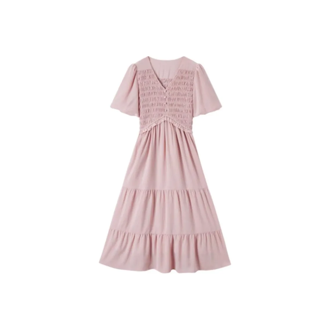 EICHITOO Короткий рукав платье женское розовый