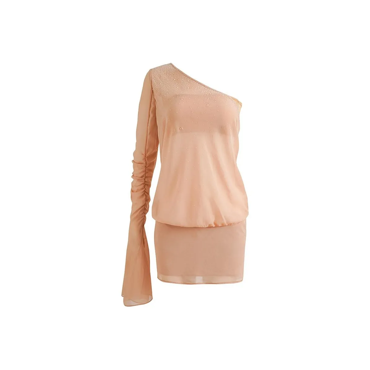 JELLOJELLO Long Sleeved Dress Women's Nude