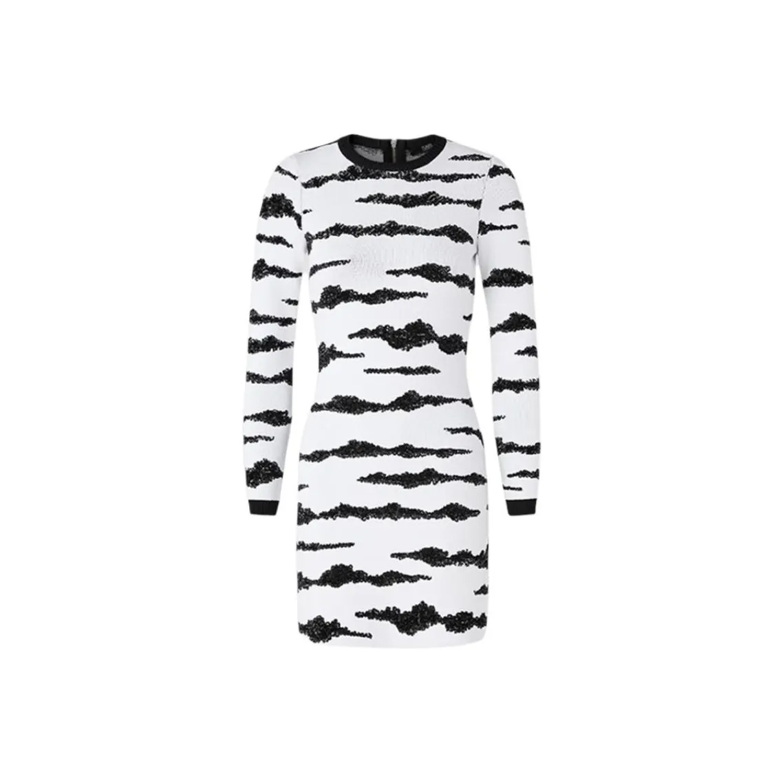 KARL LAGERFELD Длинное платье с длинными рукавами женское многоцветное