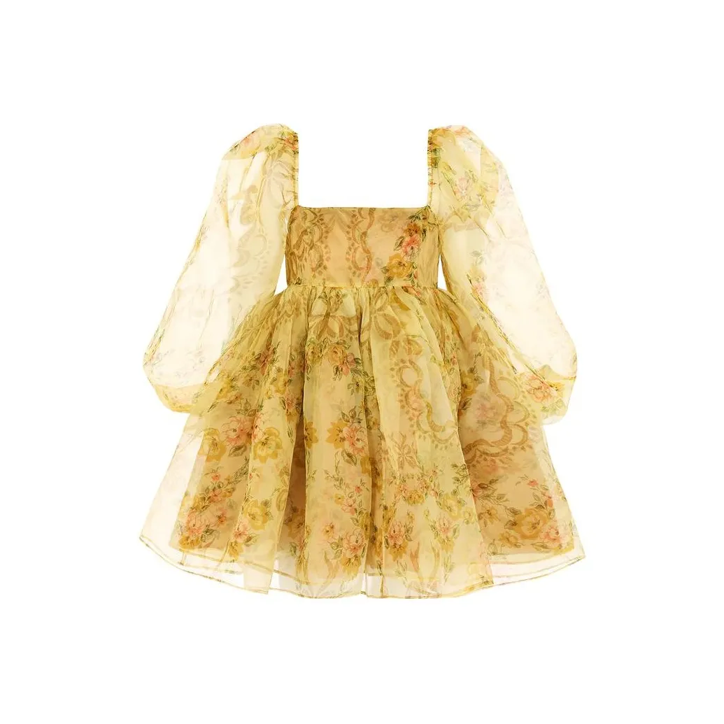 Selkie Long-Sleeved Dresses Women's Yellow