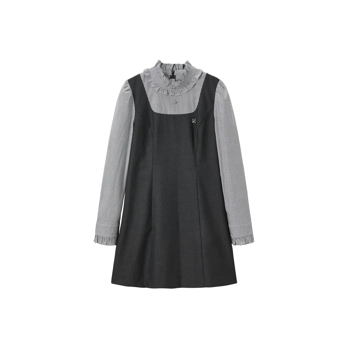 LEDIN Long Sleeved Dress Women's Dark Gray
