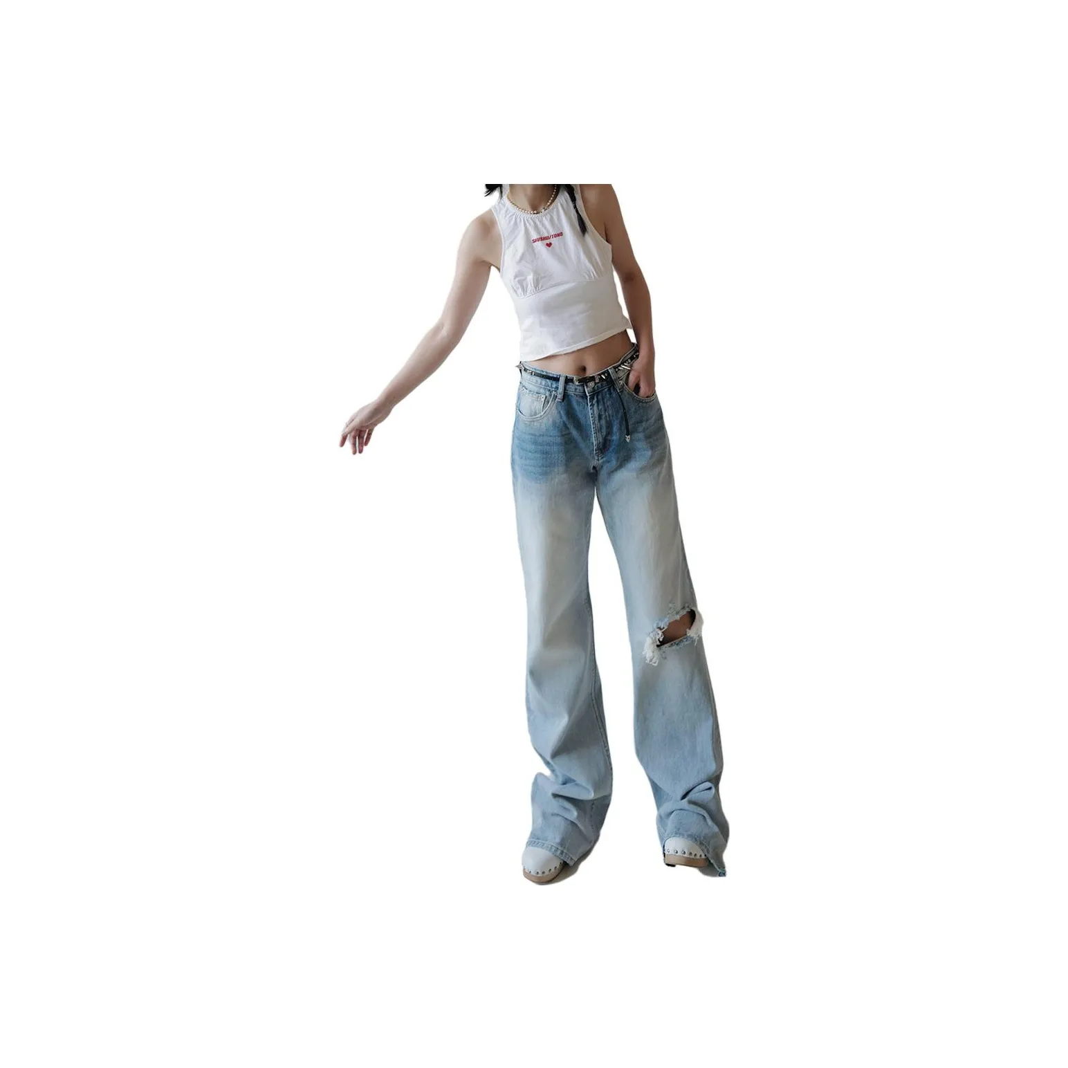 Seven Up And Nine Down Jeans Women's