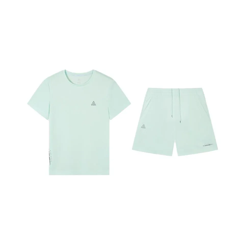 PEAK Повседневный костюм женский светло-розовый зеленый