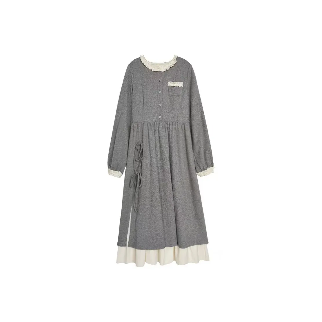 KEAB Длинное платье с длинными рукавами женское цвет на изображении