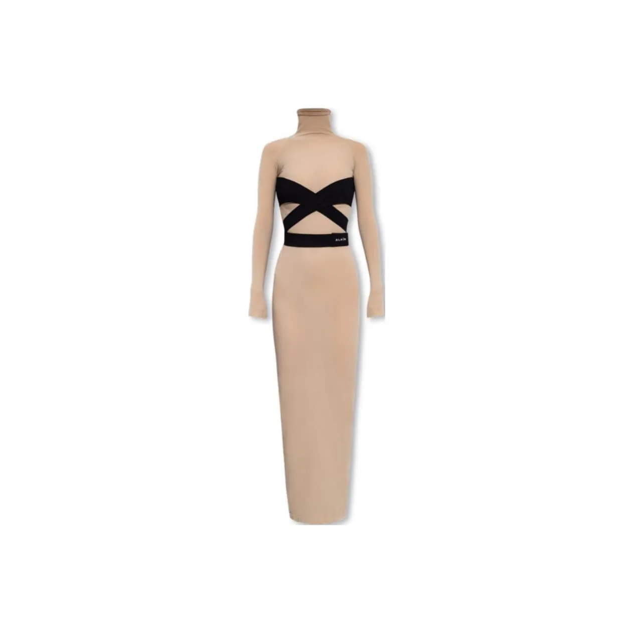 Alaia Long Sleeved Dresses Women's Khaki