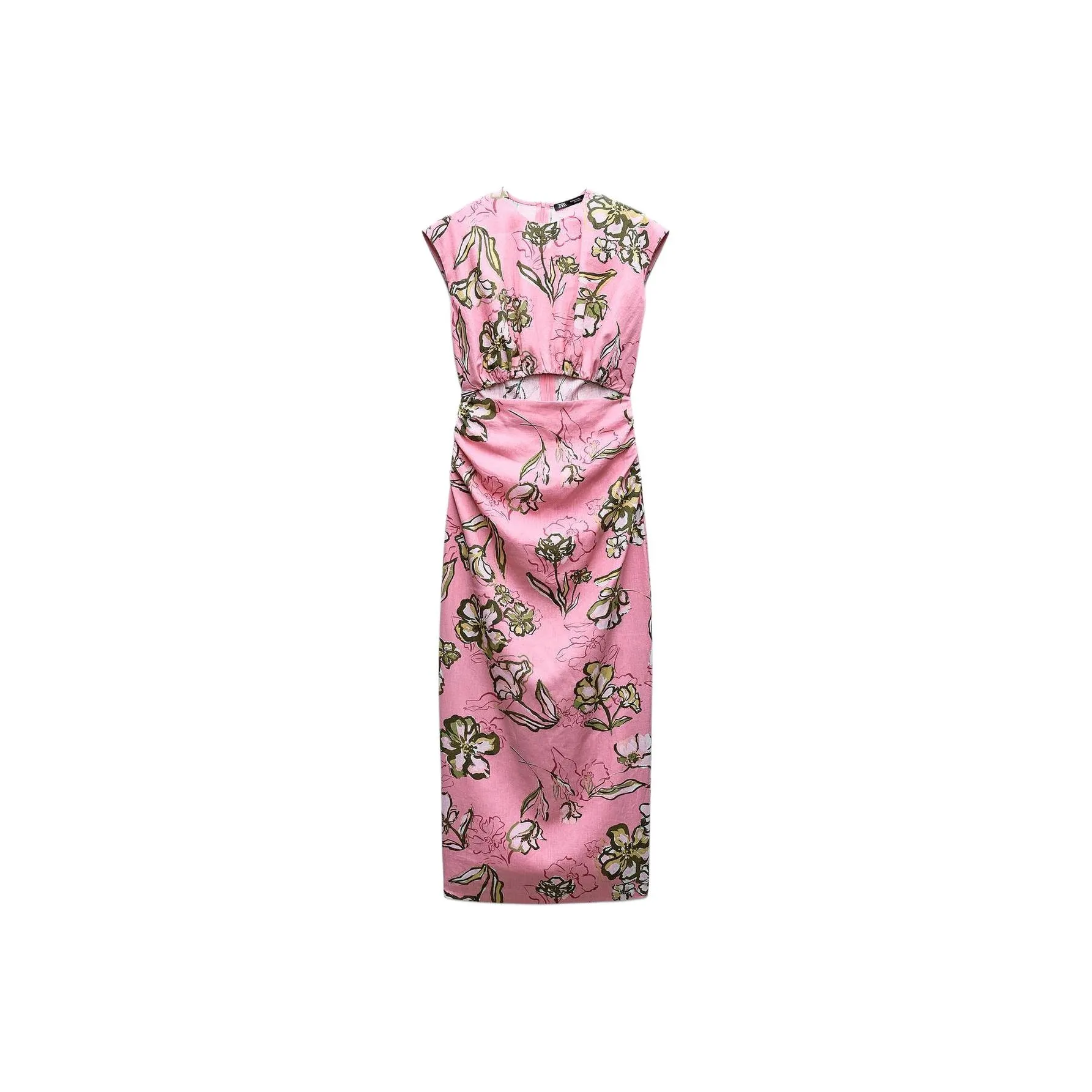 ZARA Sleeveless Dress Women's Pink