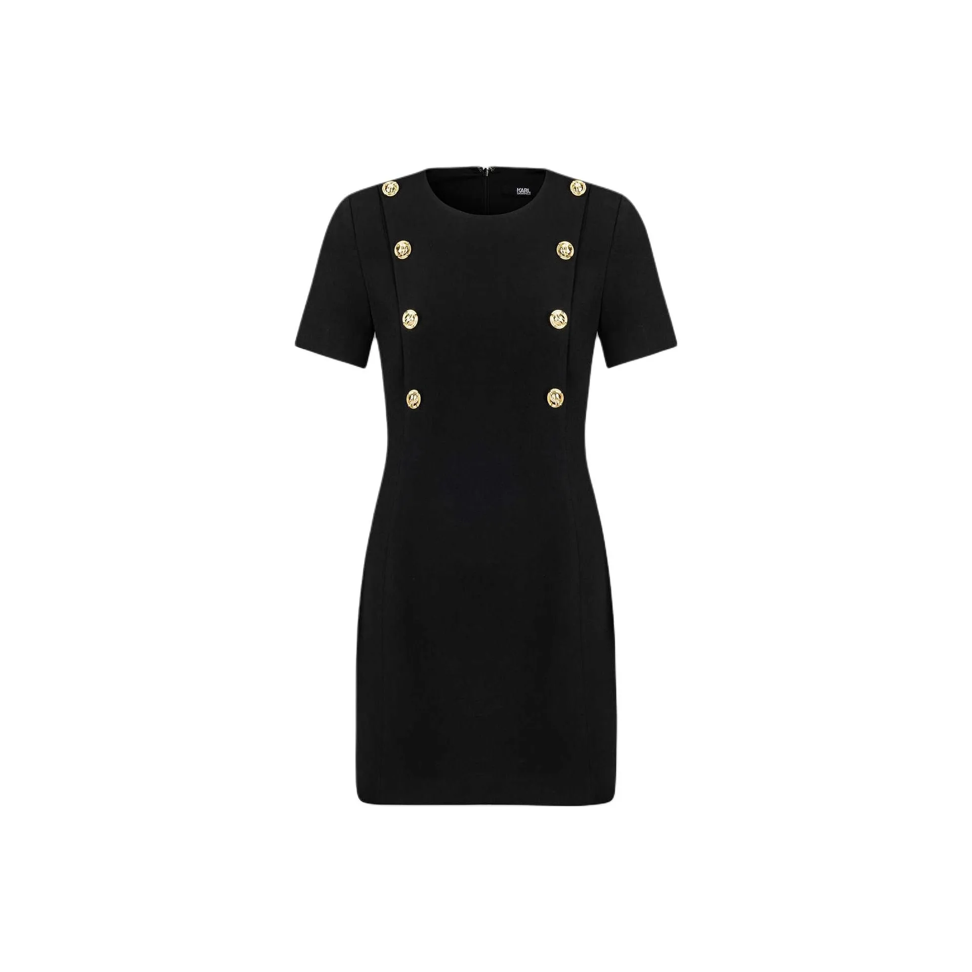 KARL LAGERFELD Короткий рукав Платье Женское Черное
