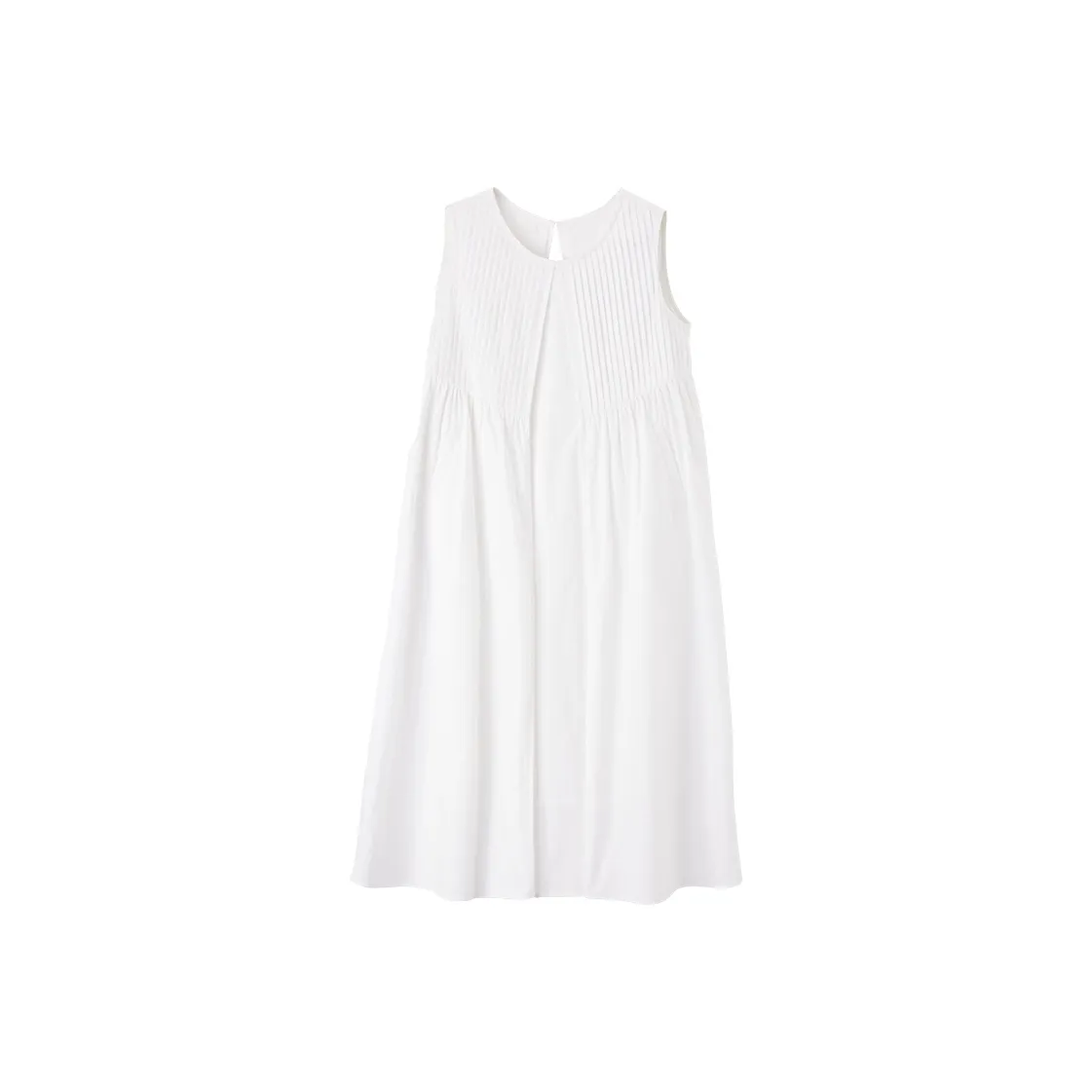 XIANGYING Sleeveless Dress Women's White