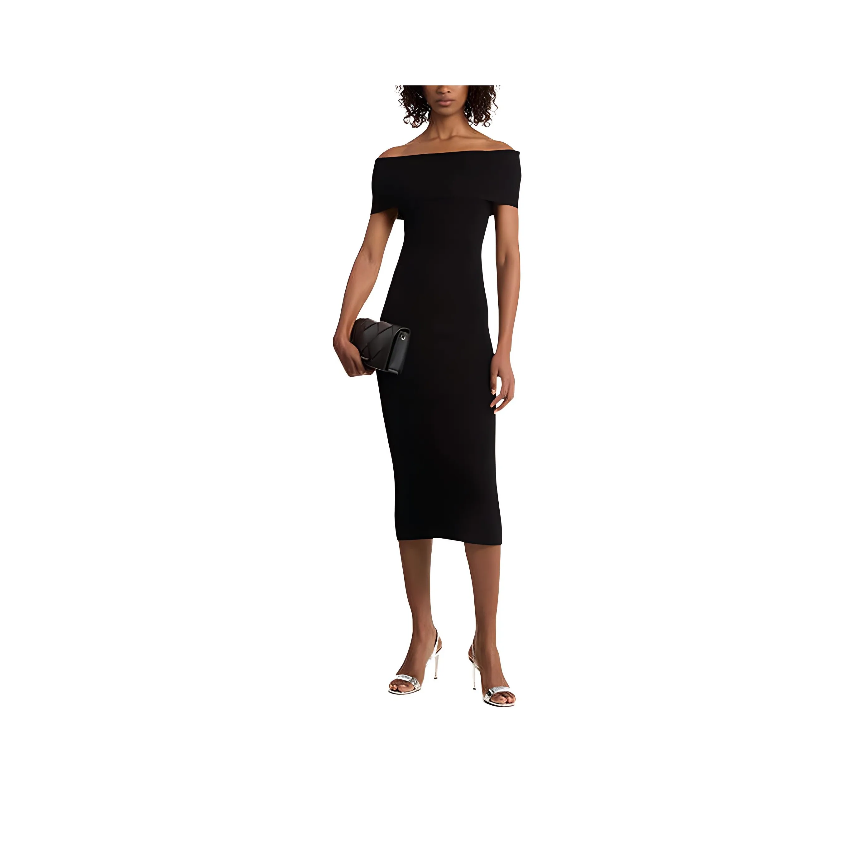 MICHAEL KORS Stretch Knit Over The Shoulder Dress