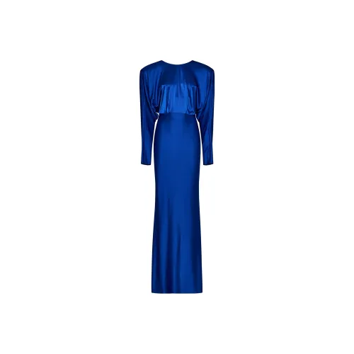 Alexandre Vauthier Blue Женские Длинные Рукава Платья