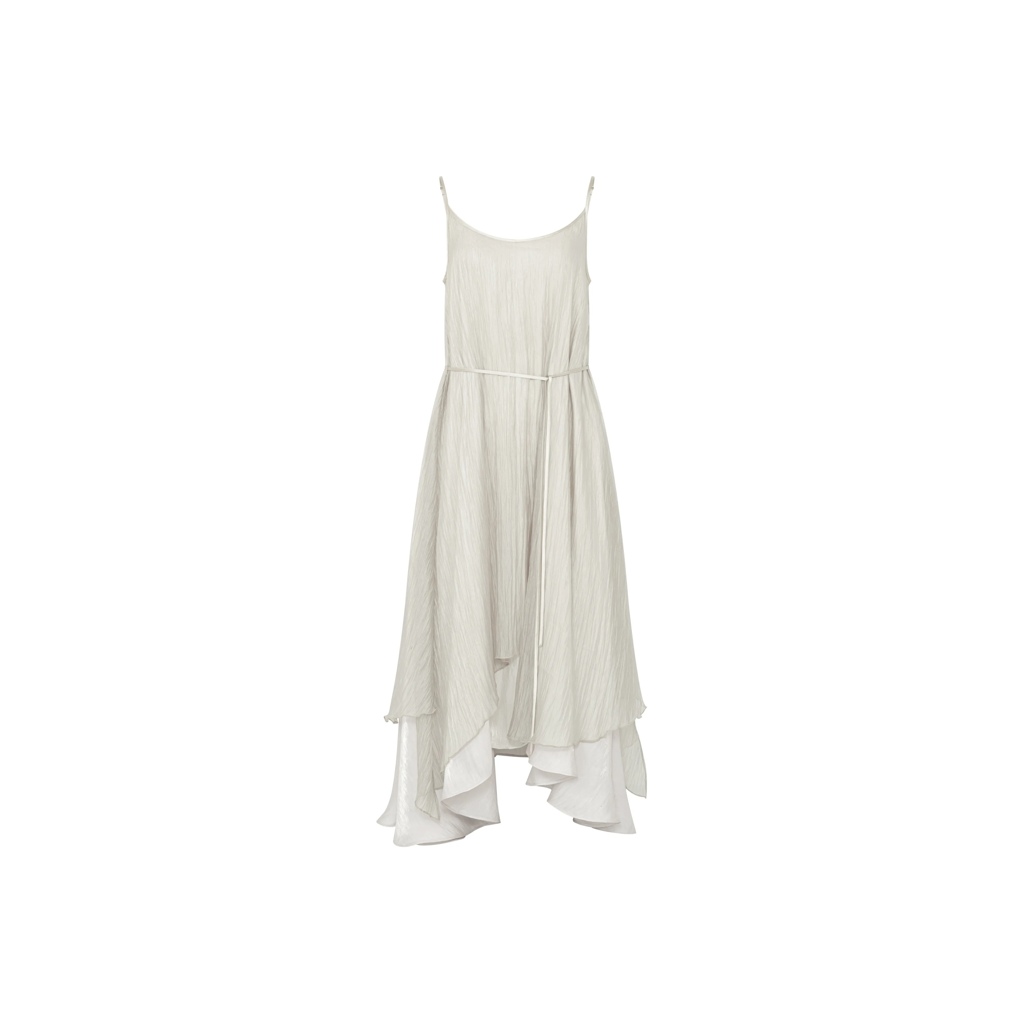 MEIYANG Slip Dresses Women's Greige