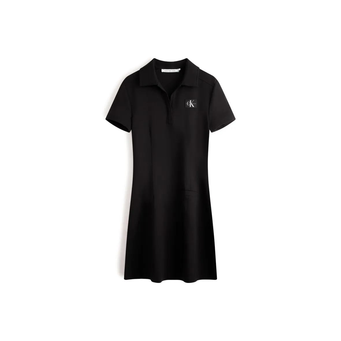 CALVIN KLEIN SS24 Series Short Sleeved Dress Women's Space Black