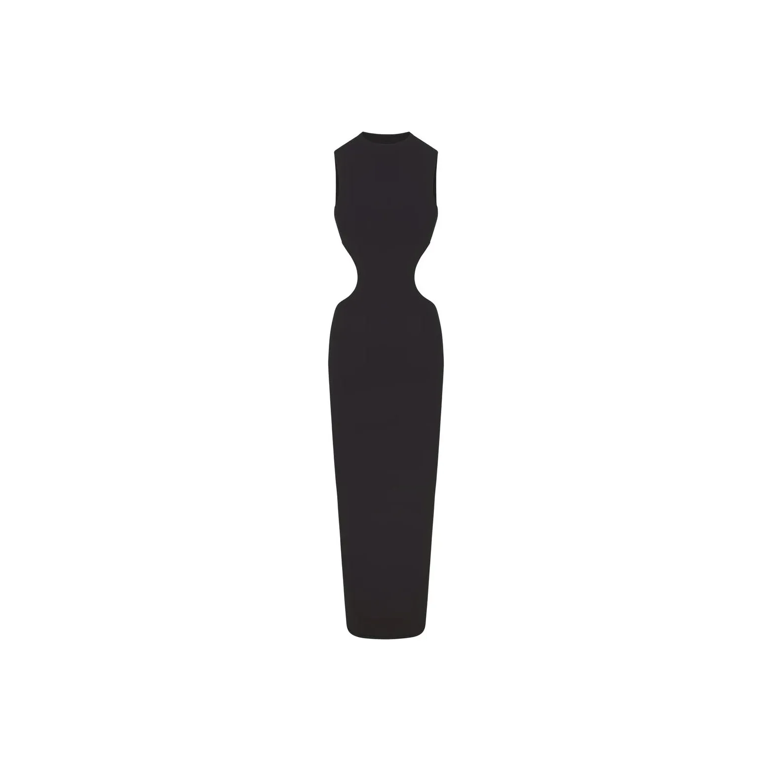 SKIMS FITS EVERYBODY CUT OUT OPEN BACK LONG DRESS Sleeveless Dress Women's ONYX/Onyx