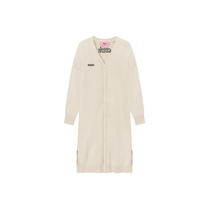 CHUU Женские Длинные Платья с Рукавами