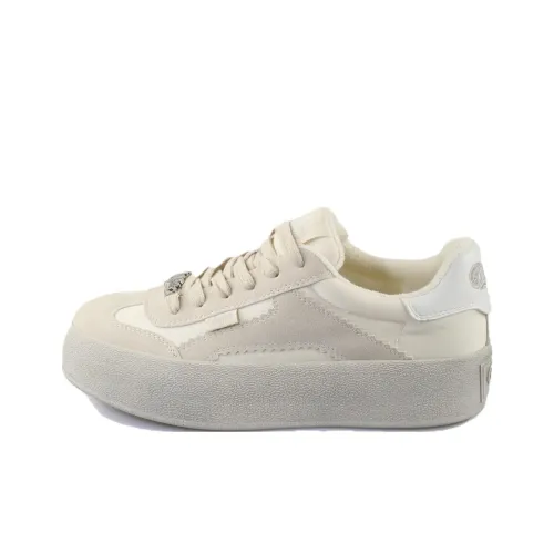 Buffalo Кроссовки для скейтбординга Low Top Кремово-бежевый Унисекс
