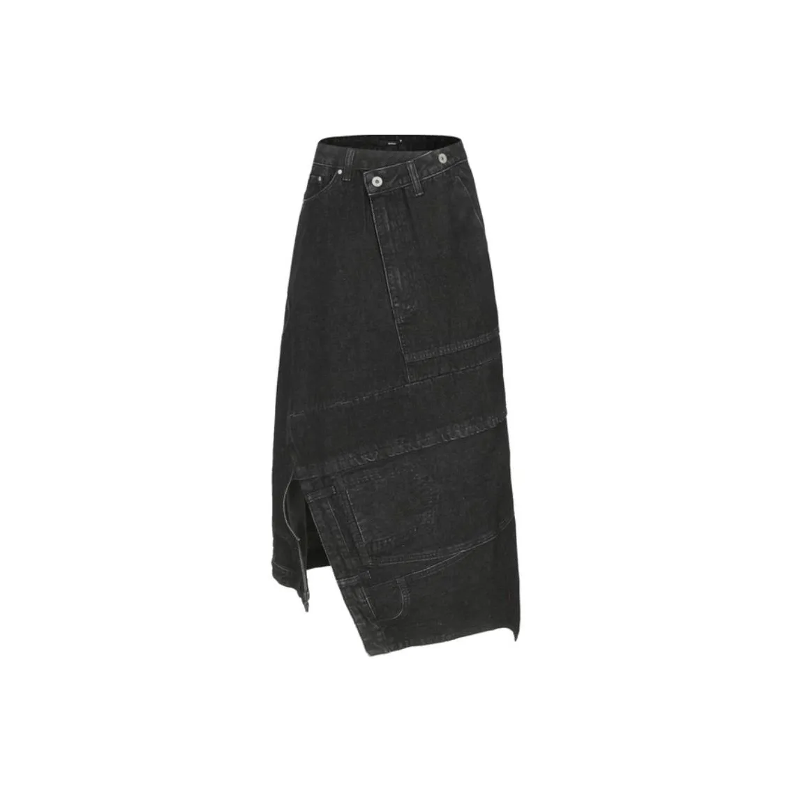 INITIAL Деним Длинная Юбка Женская Темно-Серый