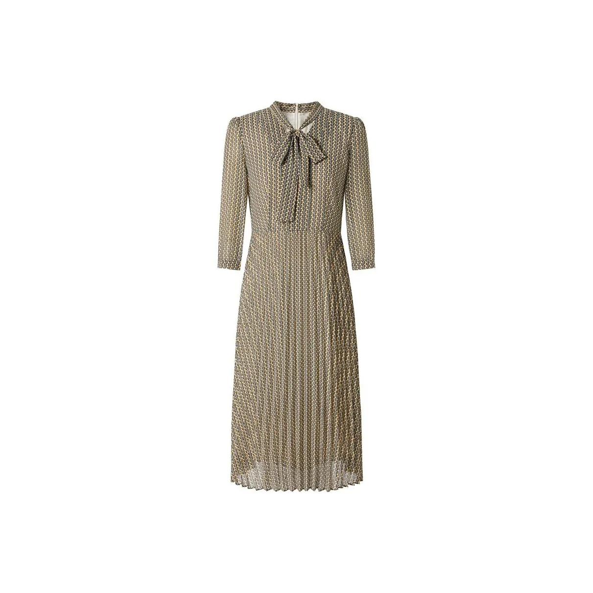 JZ. ANNAKRO Long-Sleeved Dresses Women's Floral Silver Gray