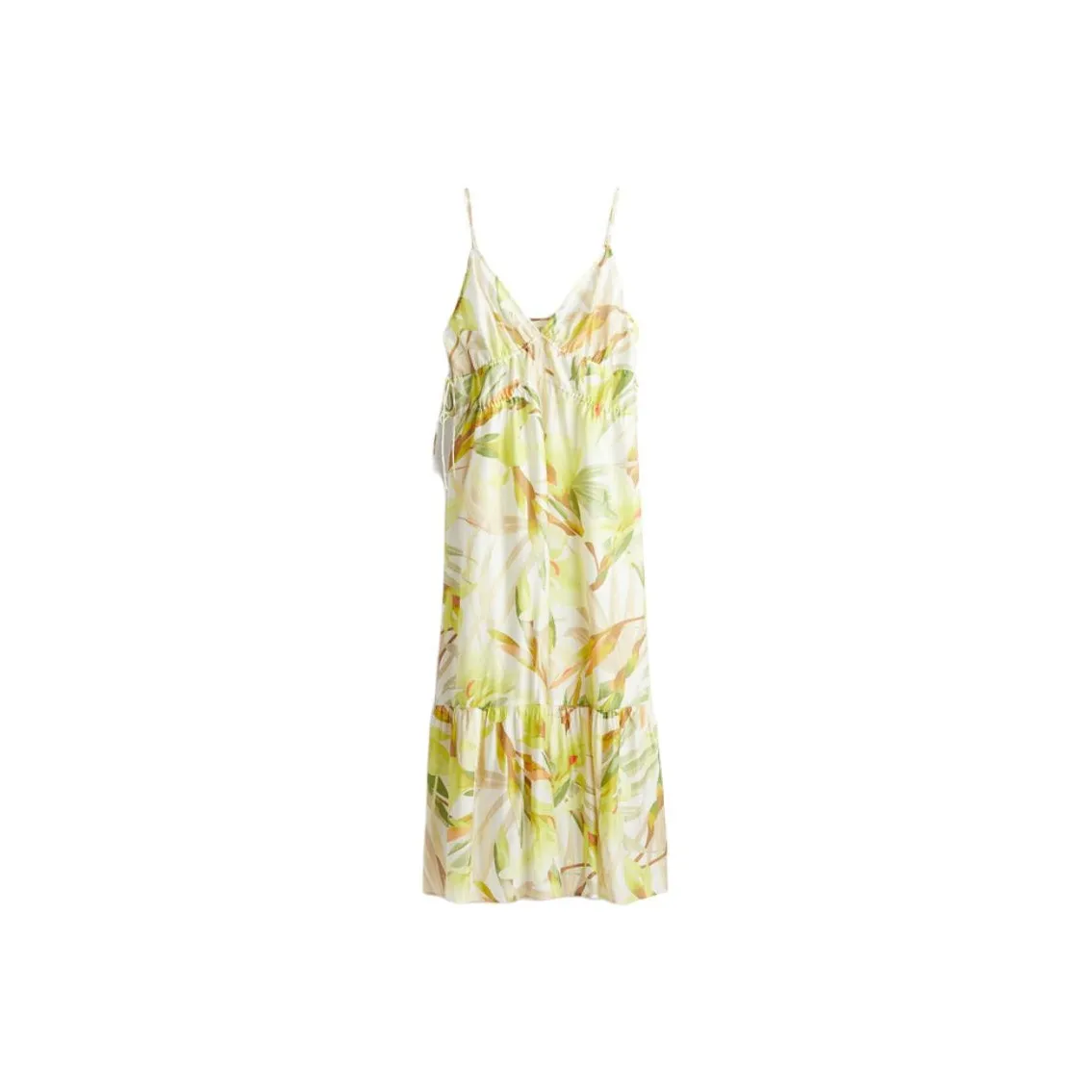 H&M Slip Dress Women's White Yellow