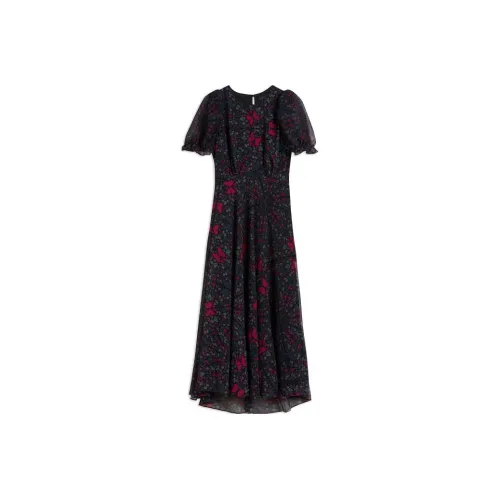 Ted Baker Black Женские Короткие Платья с Рукавами