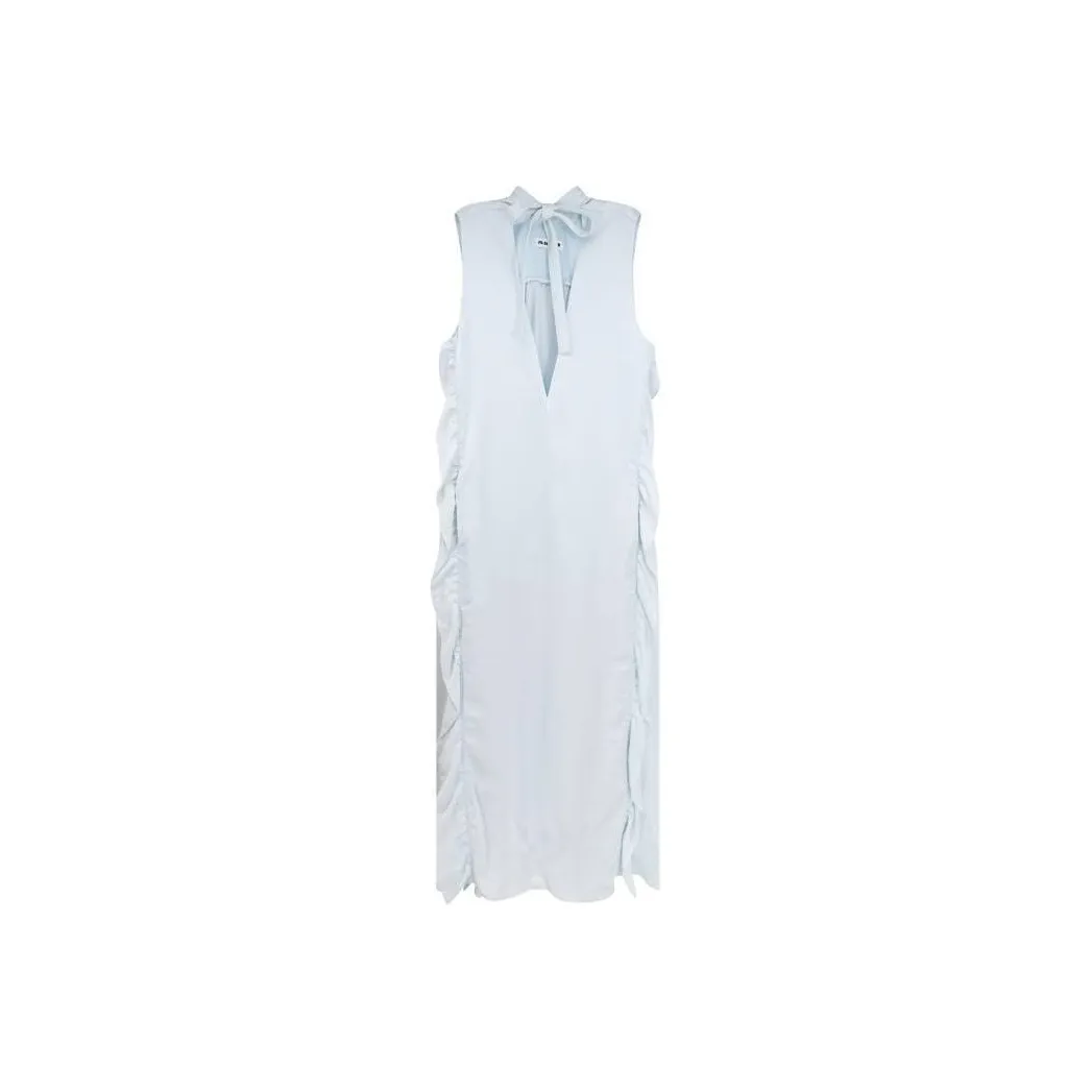 JIL SANDER Ruffled Sleeveless Maxi Dress