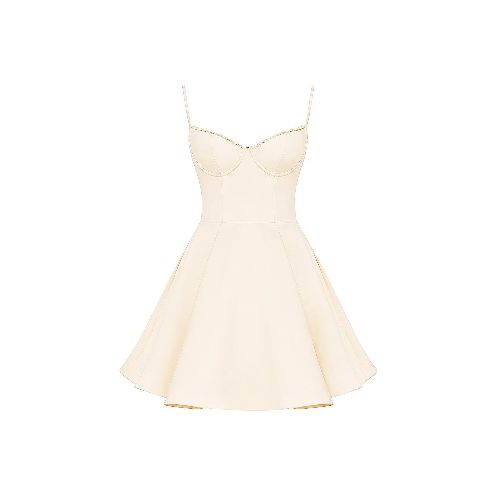 HOUSE OF CB MINIMOISELLE Slip Платье Женское Кремовый Кремовый Белый