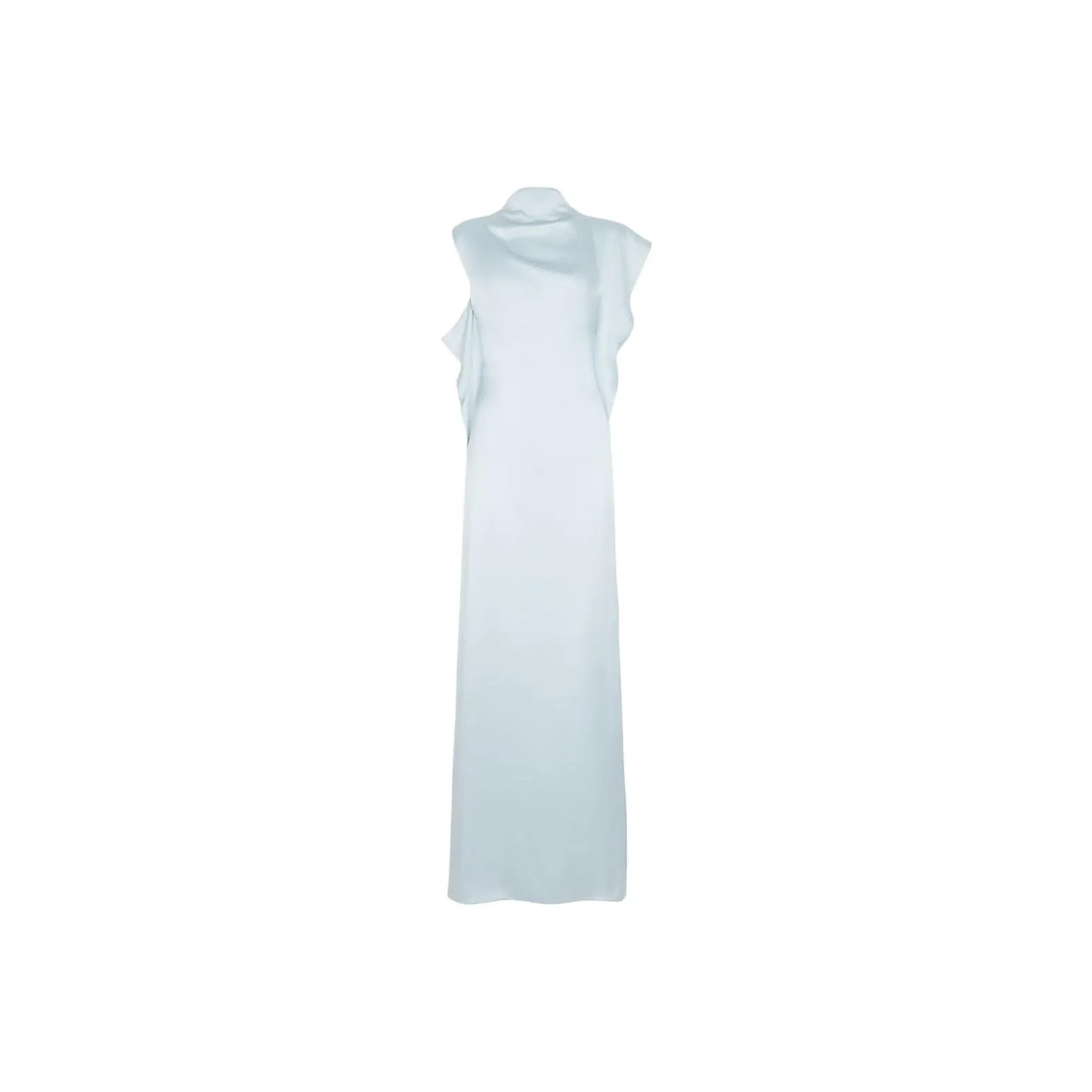 FENDI Ruffle detail Satin Midi Dress