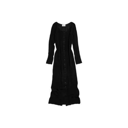 HOLZWEILER Black Женские Длинные Рукава Платья