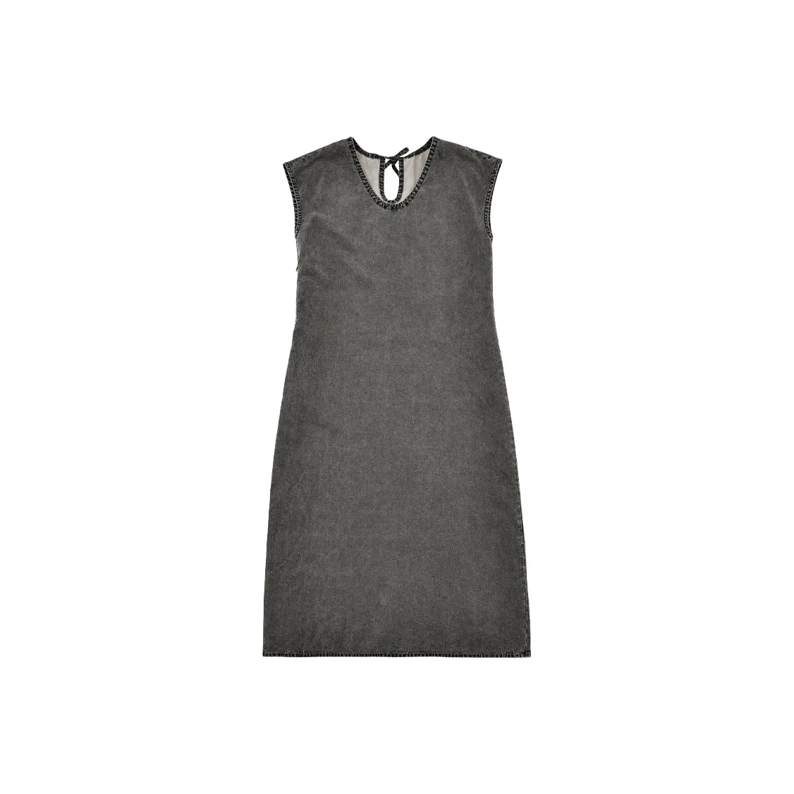 SINBOS Короткий рукав Платье Женское Туманный серый