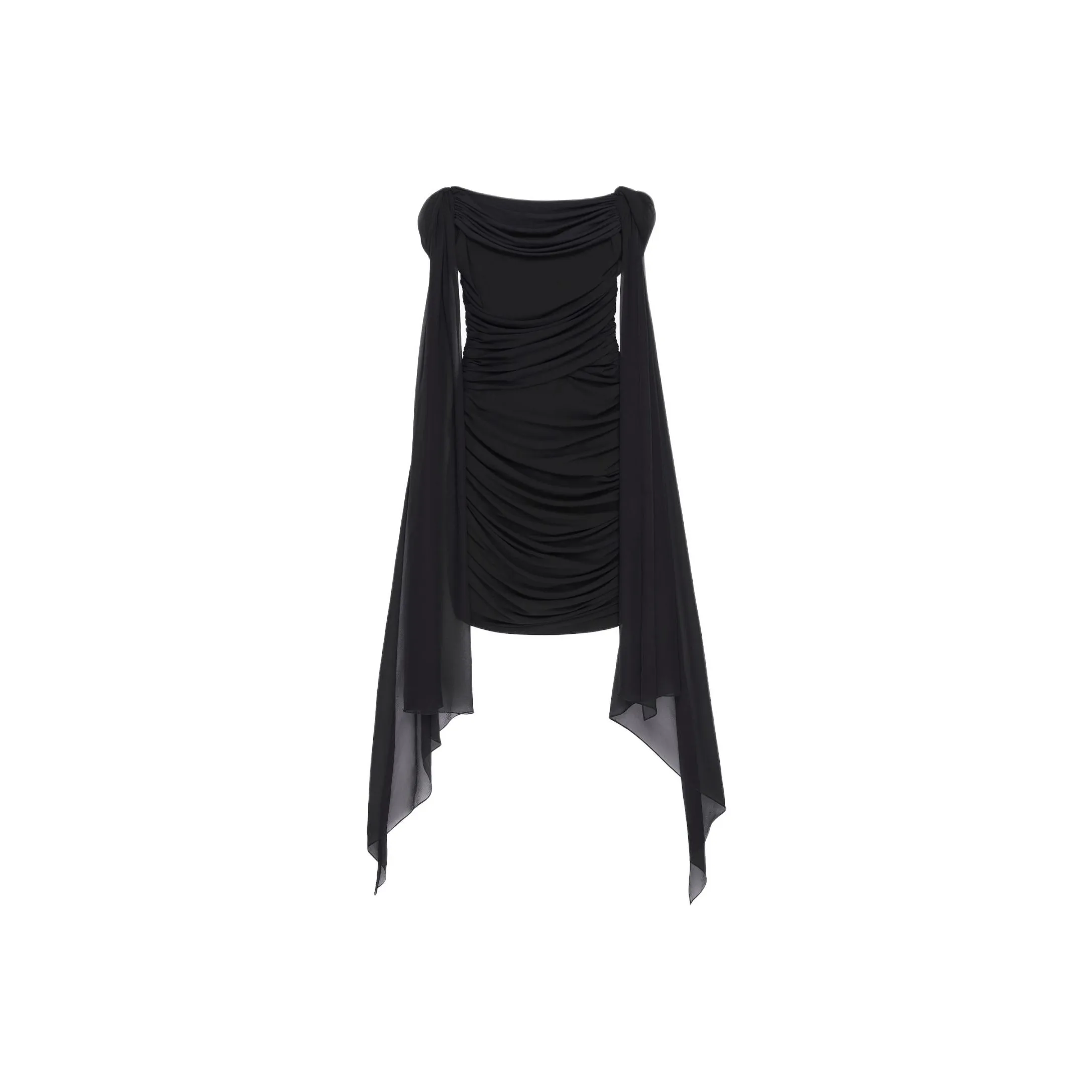 Givenchy Off Shoulder Draped Mini Dress