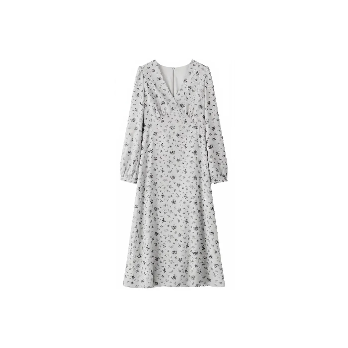 THE SEA LIFE Цвет тумана Женские Длинные Платья с рукавами