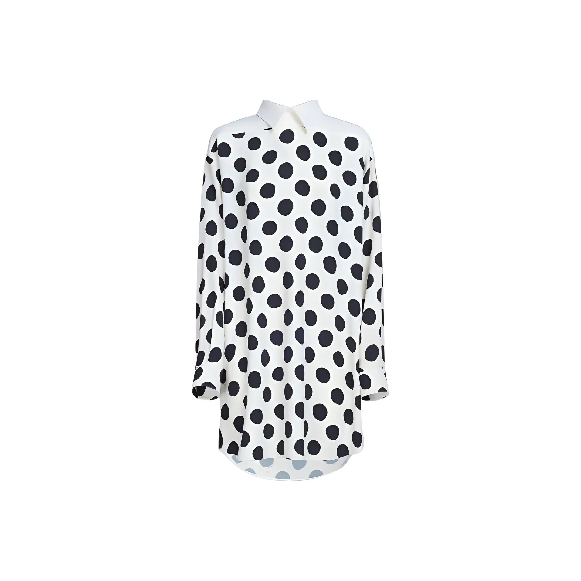MARNI Polka Dot Print Long Sleeved Mini Dress