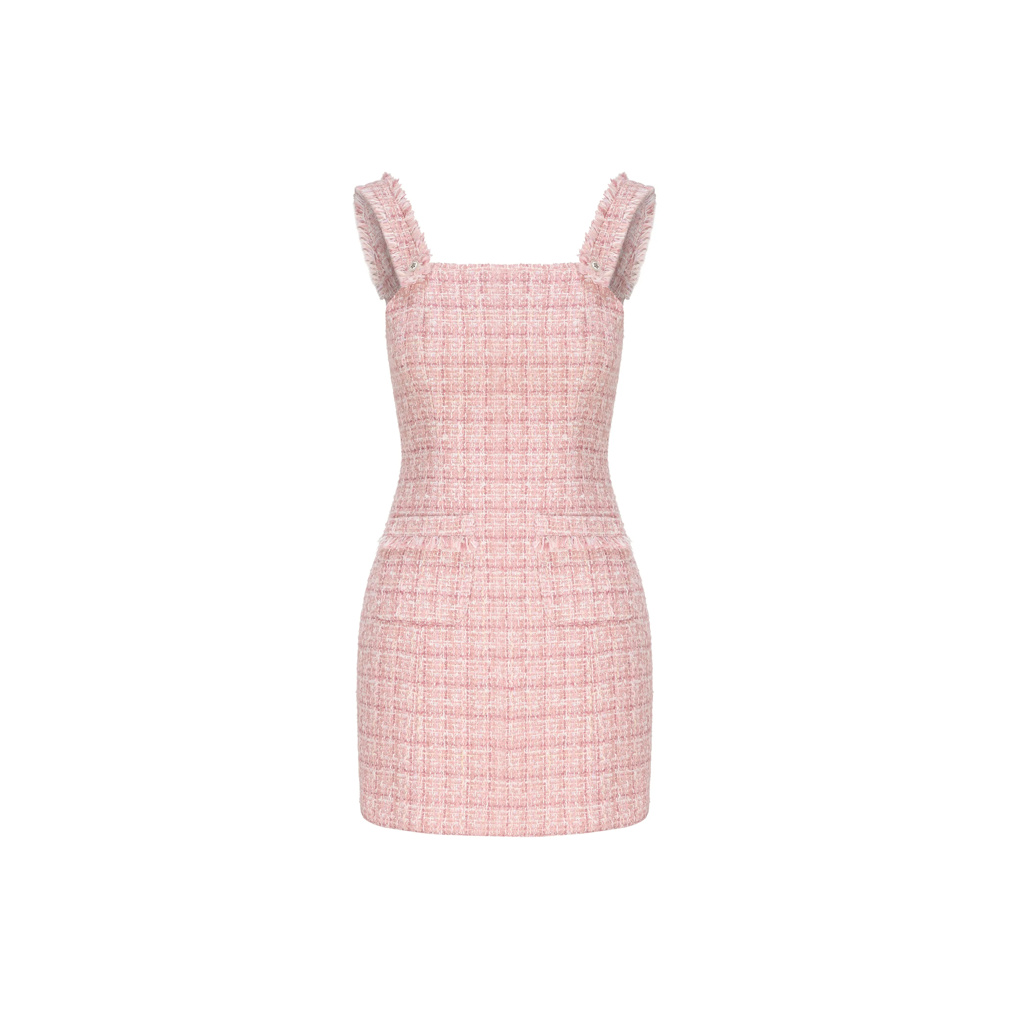 CHIWAWAMEME Без рукавов Платье Женское Розовое