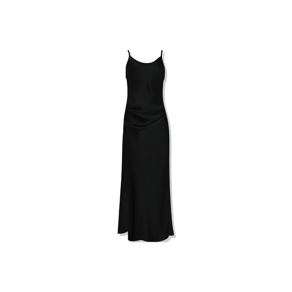 Roselingling Slip Dress Women's Elegant Black