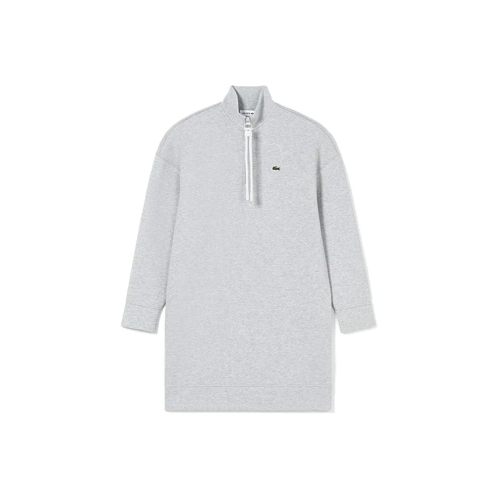LACOSTE Long Sleeved Dresses Women's Silver Gray