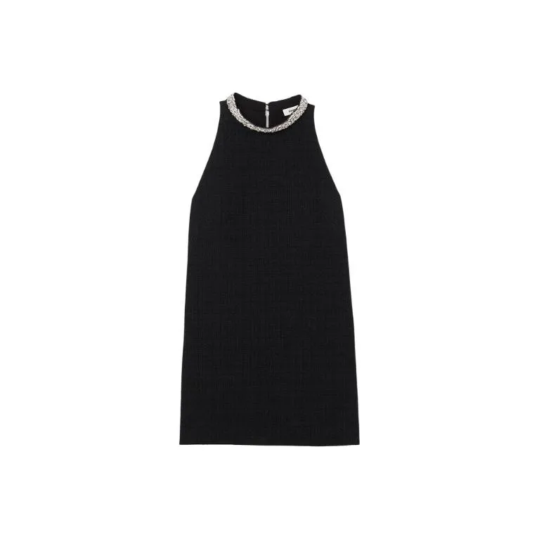 Sandro Jewelled collar Dress