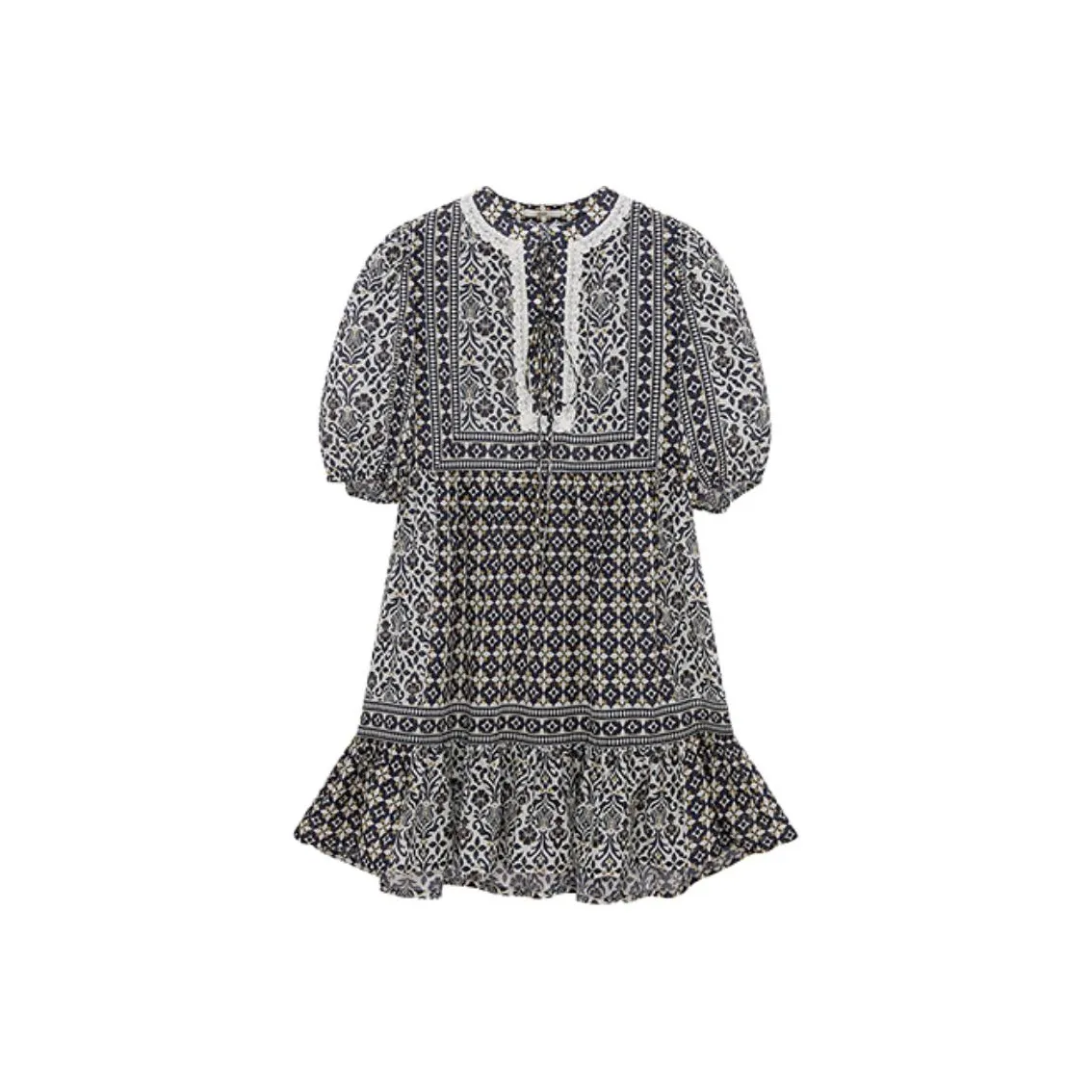 D'zzit Short Sleeved Dress Women's Dark Blue