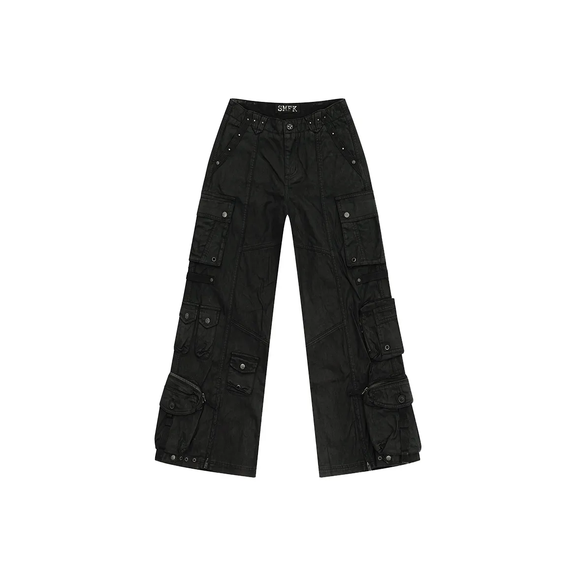 SMFK Cargo Pants Unisex Oil-Based Black